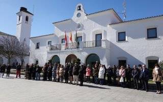 Concentración silenciosa en solidaridad con Ucrania.