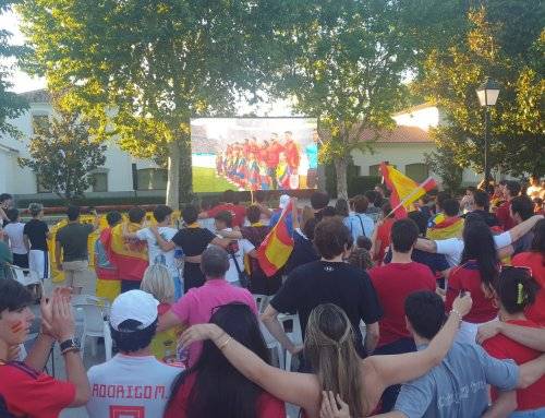 Villanueva de la Cañada vibró con el triunfo de la Selección Española de Fútbol