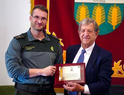 Homenaje al comandante de la 6.ª compañía de Majadahonda, Rubén Valero