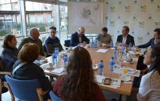 Imagen de los desayunos con el alcalde celebrados.