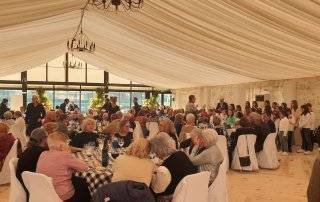 Comida navideña de la Asociación de Mayores.