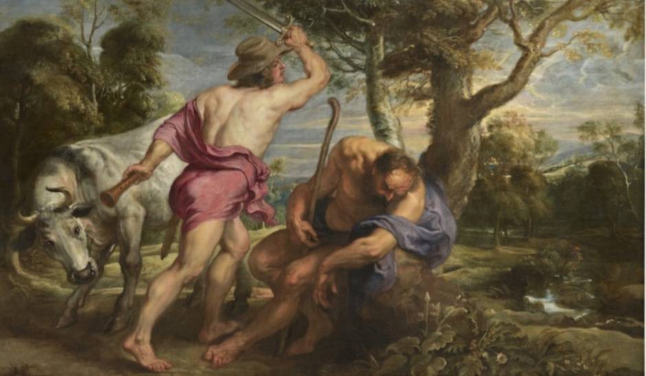 Cuadro titulado "Mercurio y Argos", de Pedro Pablo Rubens y taller. Imagen: Museo Nacional del Prado.