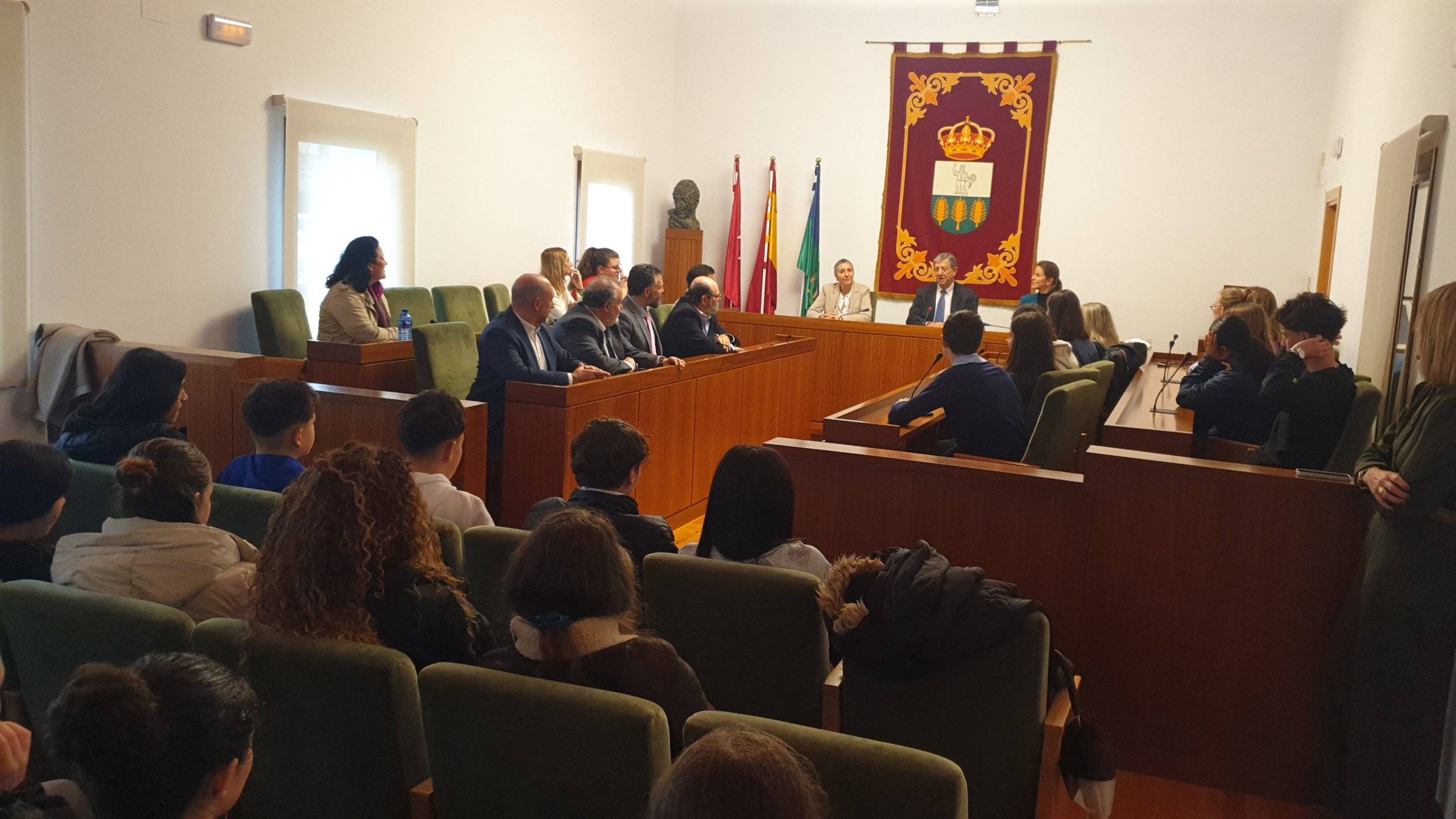 Acto de bienvenida a los alumnos del Lycée Evariste Galois de Sartrouville.